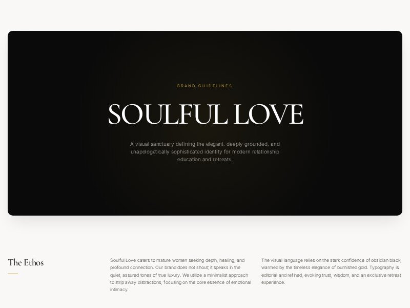Preview for Soulful Love Brand Guidelines Template