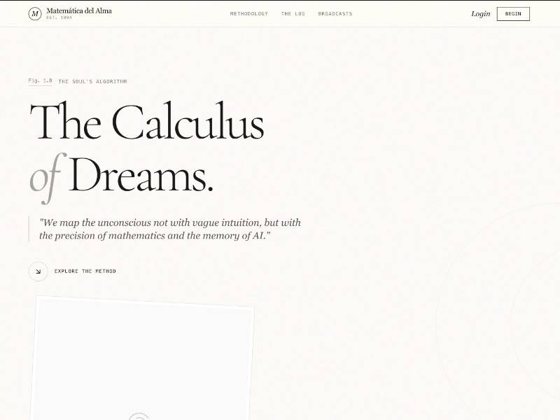 Preview for Psychological AI Journal Landing Page Template