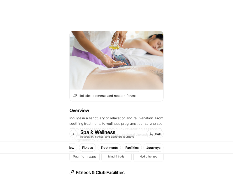 Preview for Spa & Wellness Mobile Landing Page Template