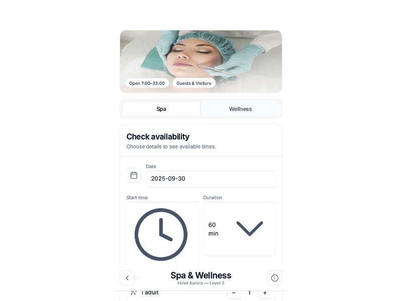 Preview for Spa & Wellness Booking Landing Page Template