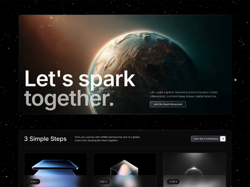 Preview for Spark Conference Landing Page Template
