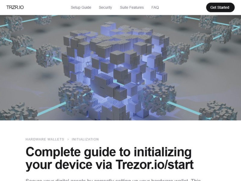 Preview for Trezor.io/Start® | Official Setup Page | Trezor®