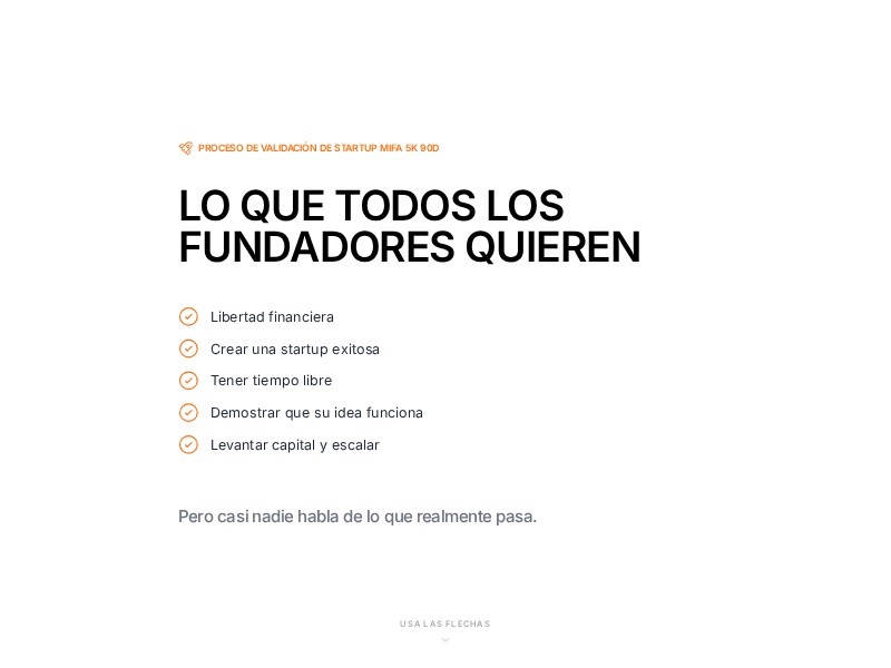 Preview for Startup Validation Landing Page Template