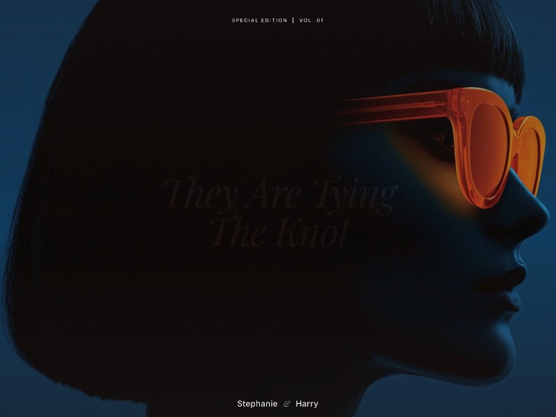 Preview for Editorial Wedding Landing Page Template