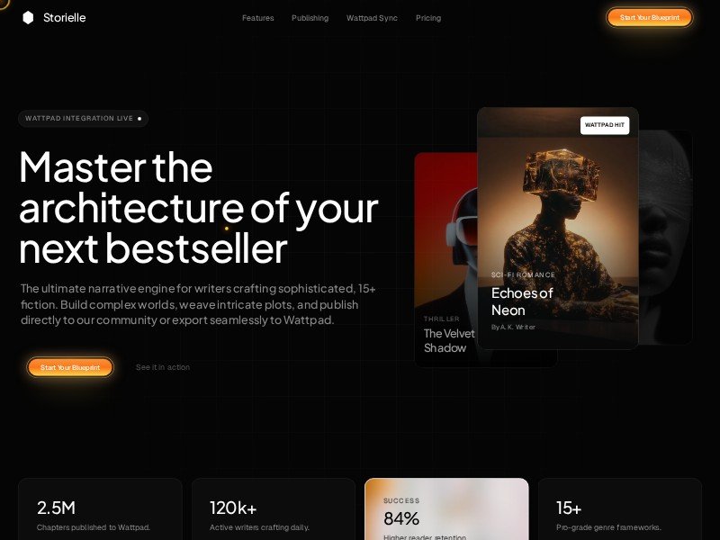 Preview for Writer SaaS Landing Page Template
