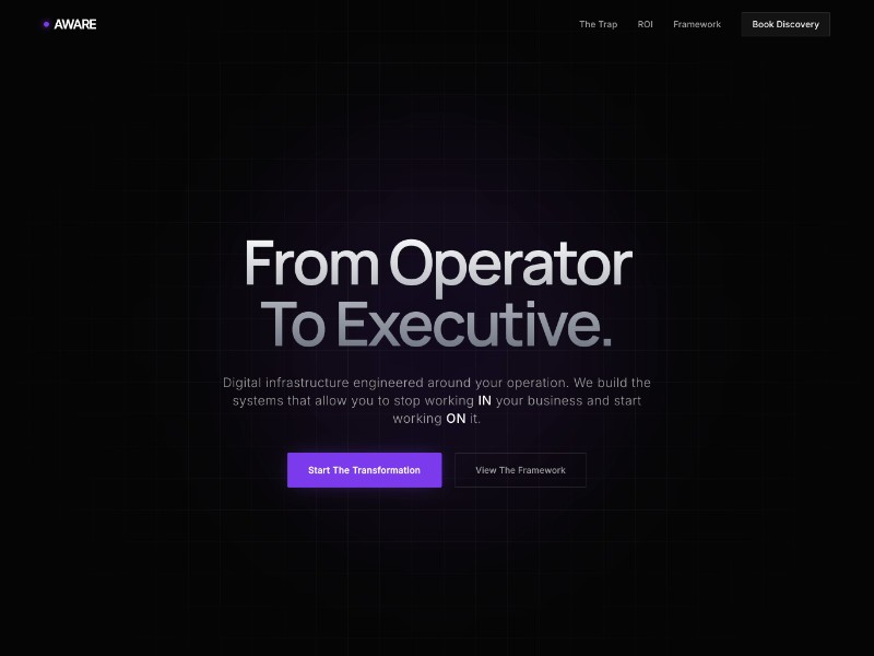 Preview for Executive Systems Landing Page Template