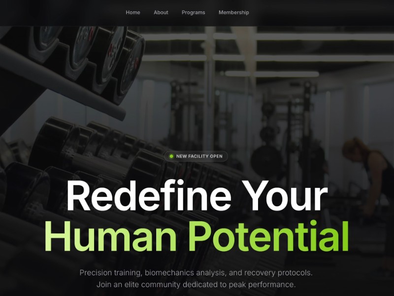 Preview for APEX.FIT Gym Landing Page Template