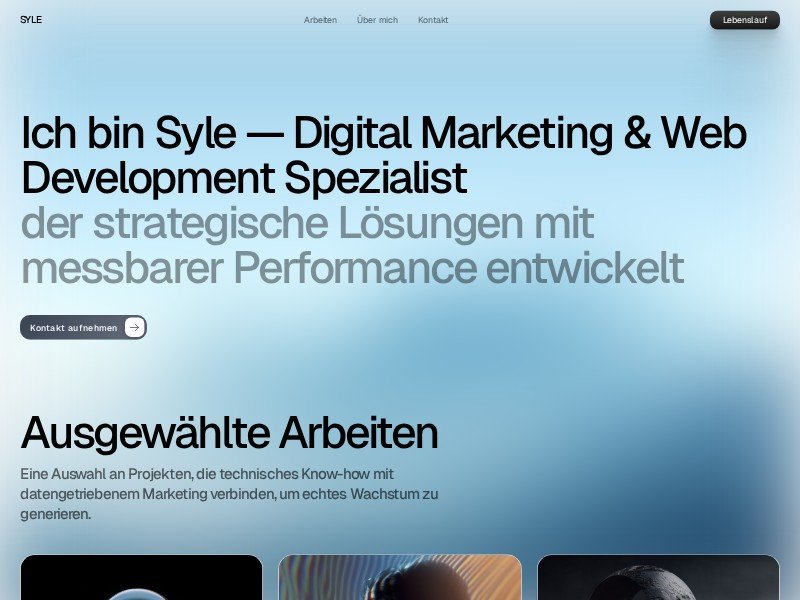Preview for Digital Marketing Portfolio Landing Page Template