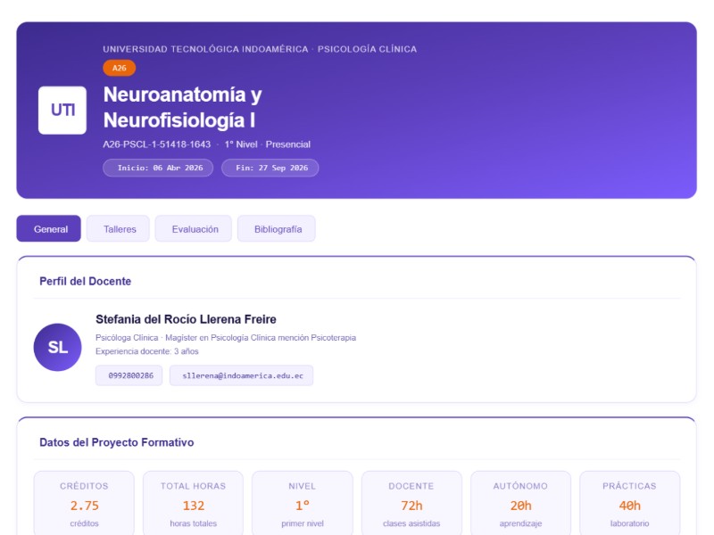 Preview for University Syllabus Portal Template