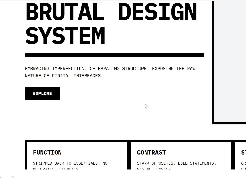 Preview for Brutalist Design System Layout