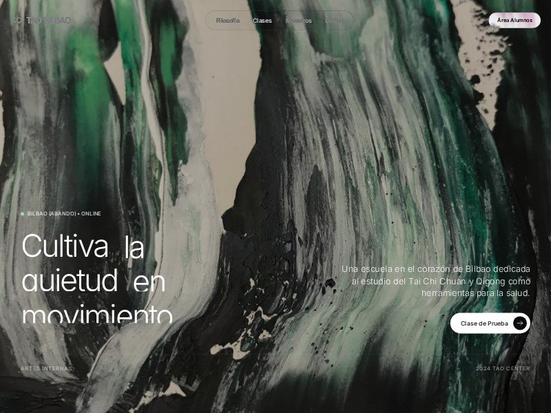 Preview for Tai Chi Studio Landing Page Template