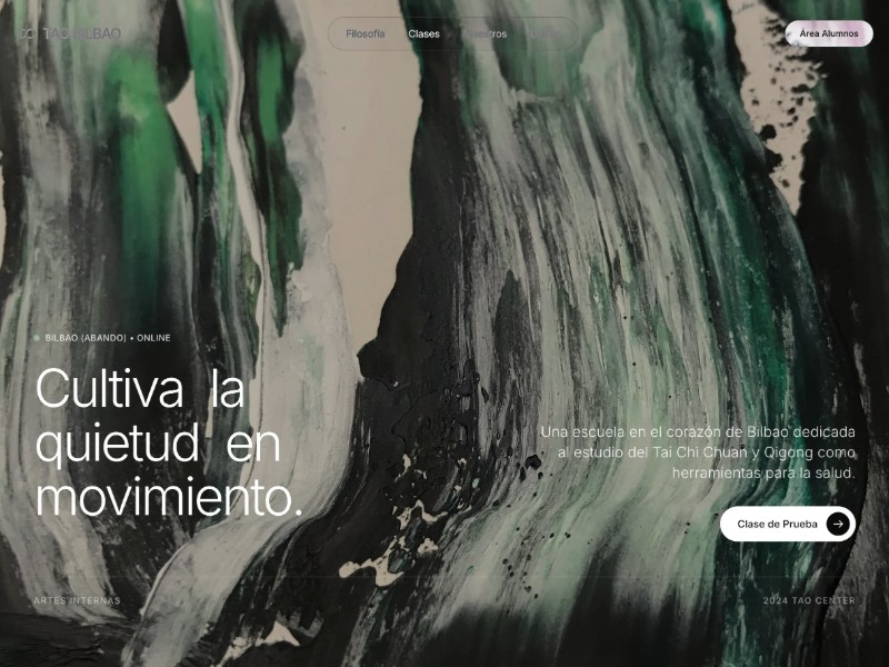 Preview for Tai Chi Studio Landing Page Template