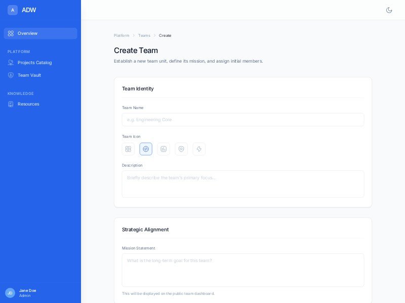 Preview for Team Management Dashboard UI Template