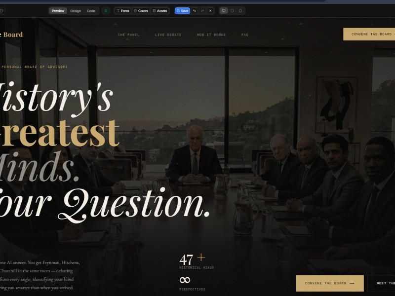 Preview for Landing Page Template