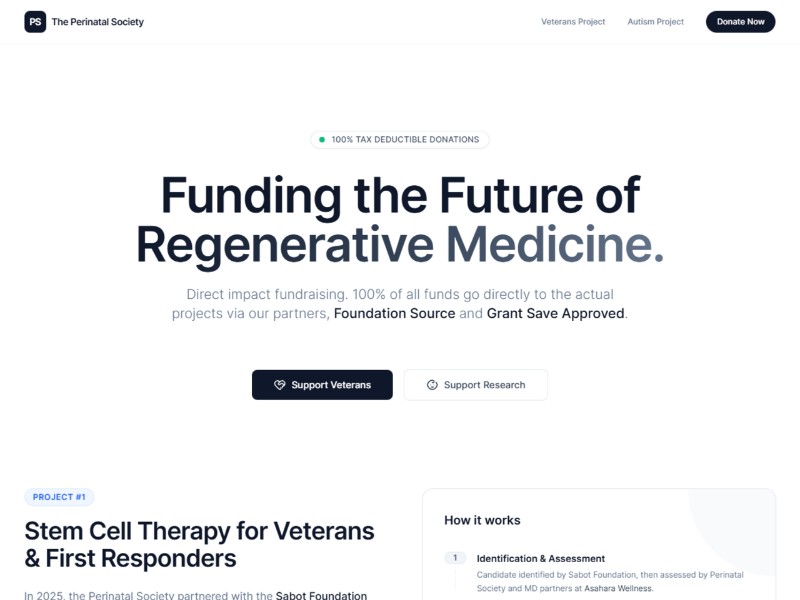 Preview for Non-profit Fundraising Landing Page Template
