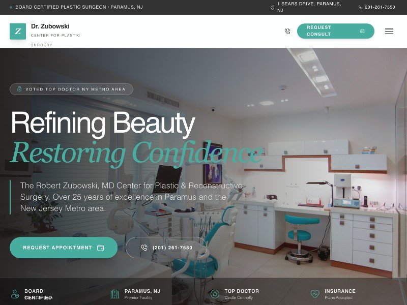 Preview for Plastic Surgery Clinic Landing Page Template