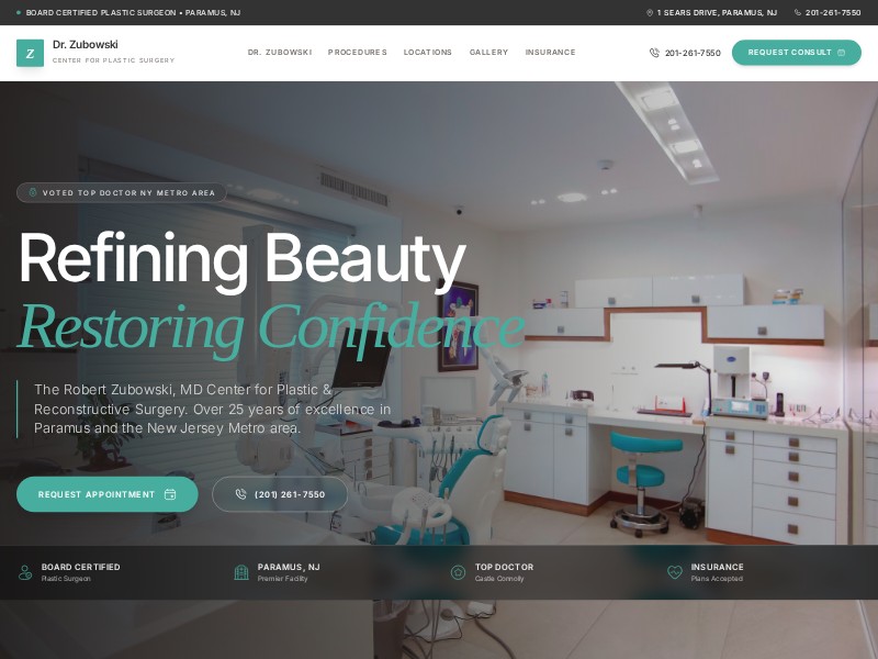 Preview for Plastic Surgery Clinic Landing Page Template