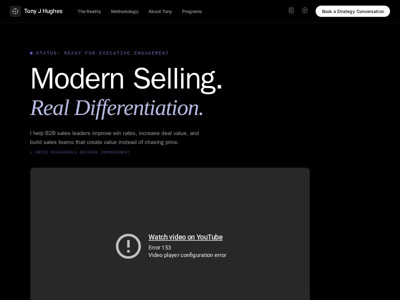 Preview for B2B Sales Training by Tony J Hughes