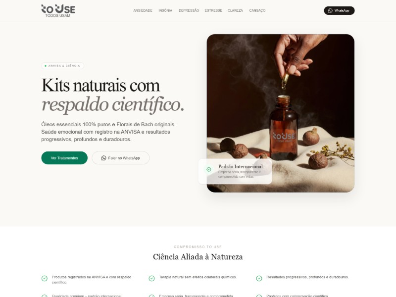 Preview for Natural Emotional Health Landing Page Template