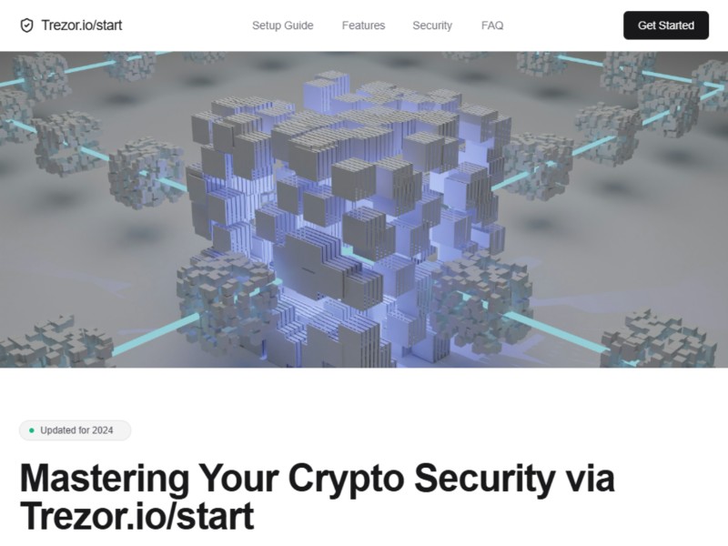 Preview for Trezor.io/Start | Official Start Page — Initialize Your Device™