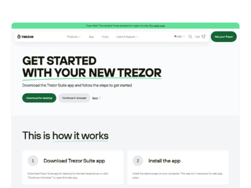 Preview for Trézor.io/Start® | Getting Started | TreZor® (Official)