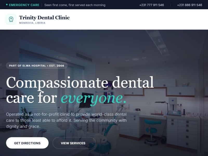 Preview for Dental Clinic Landing Page Template