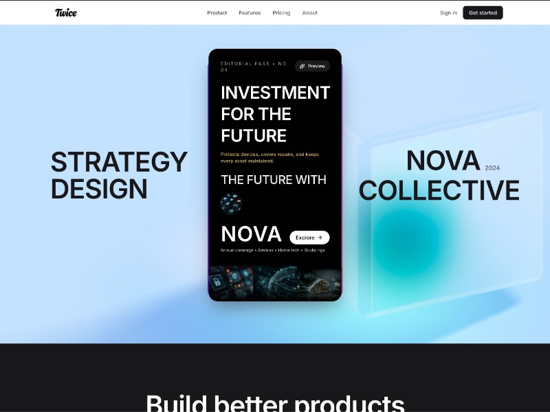 Preview for Modern SaaS Landing Page Template