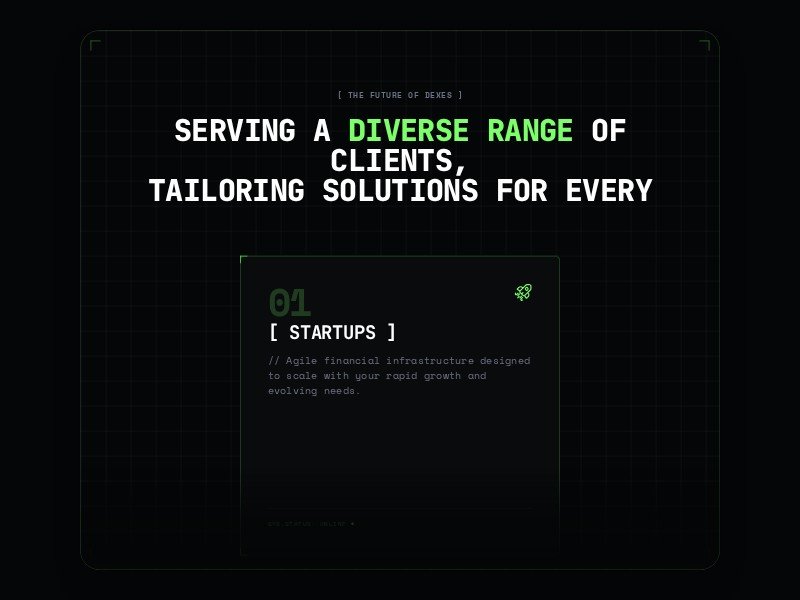 Preview for TxFlow DEX Interface Landing Page Template