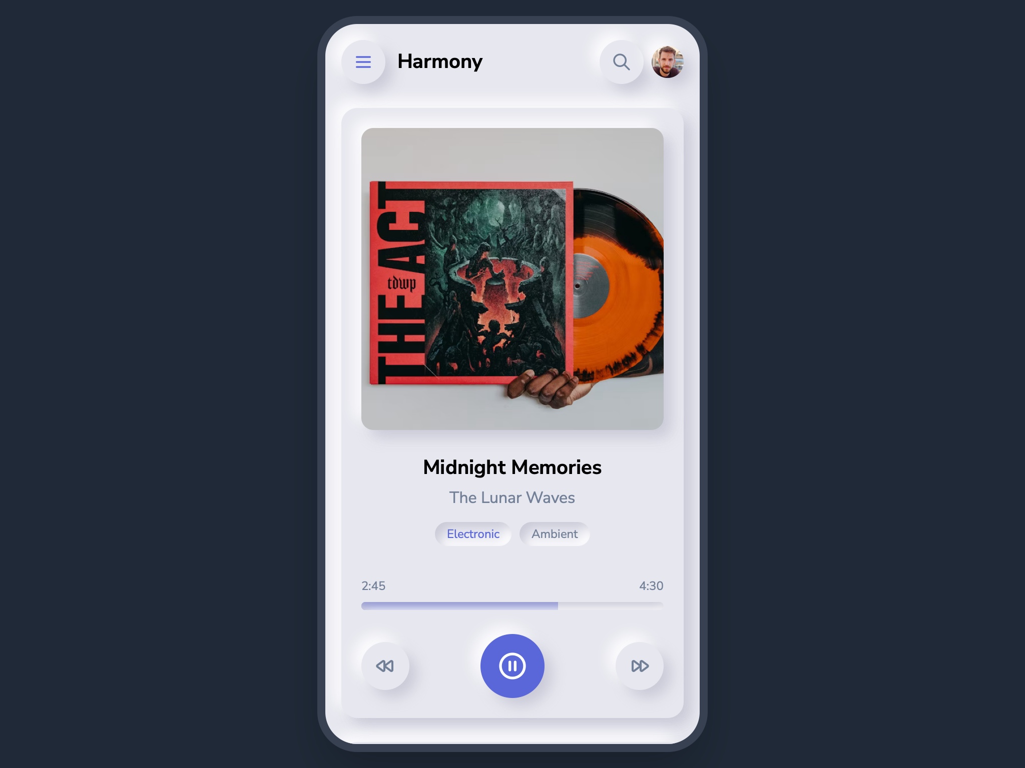 Preview for Mobile Music Player Interface