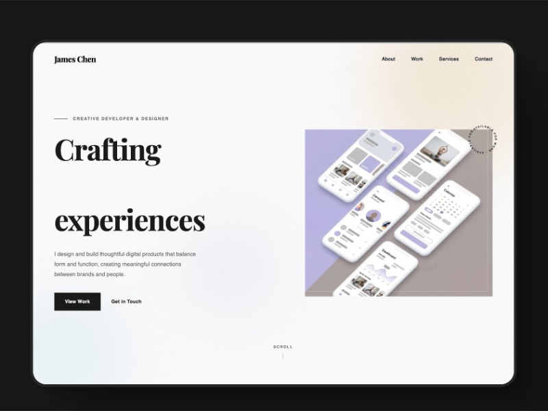 Preview for Creative Developer Portfolio Template