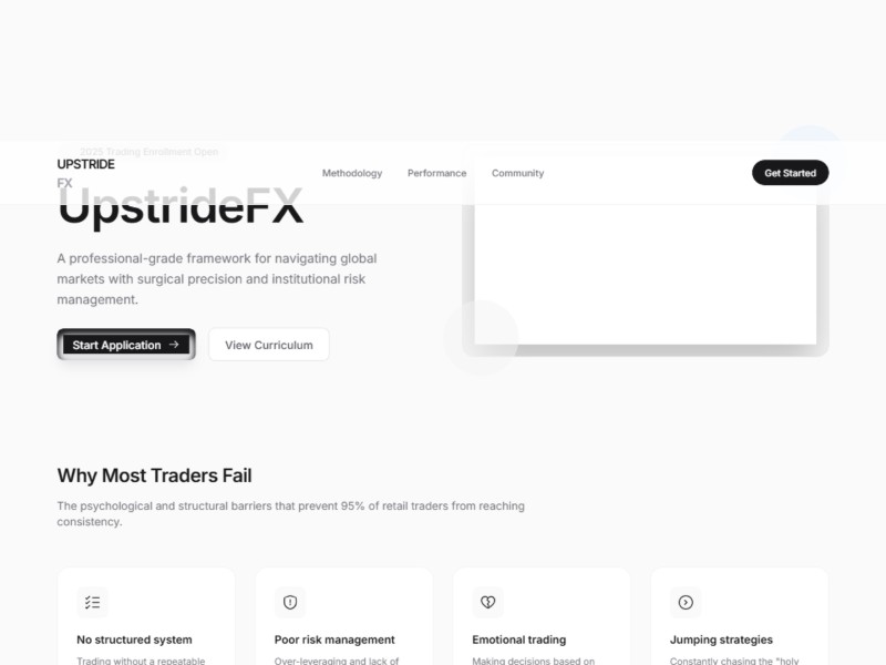 Preview for Forex Trading Cohort Landing Page Template