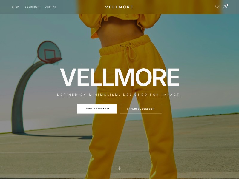 Preview for Minimal Fashion E-commerce Landing Page Template