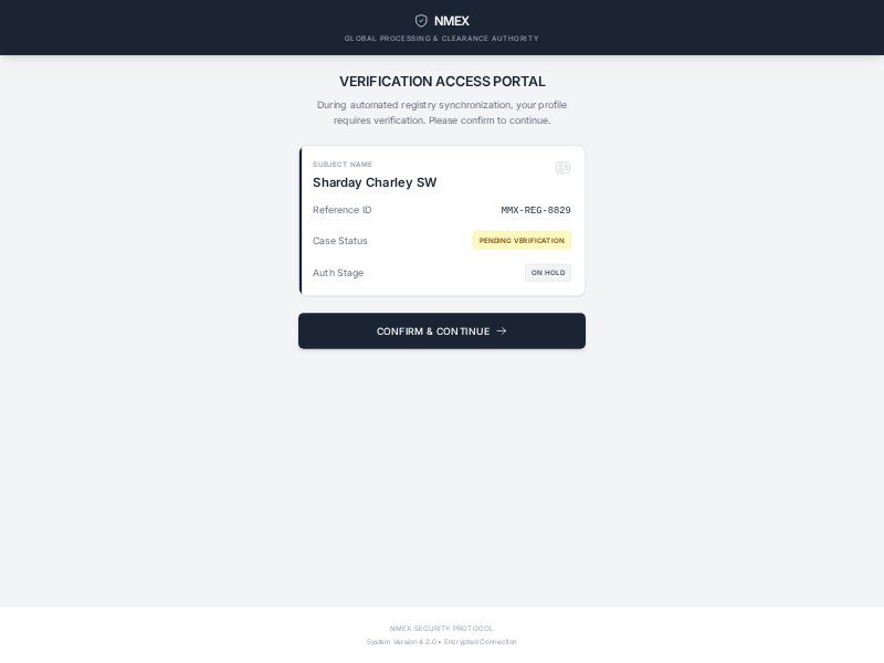 Preview for Verification Portal UI Template