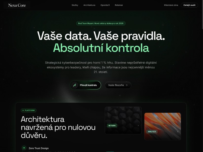 Preview for Cybersecurity Landing Page Template