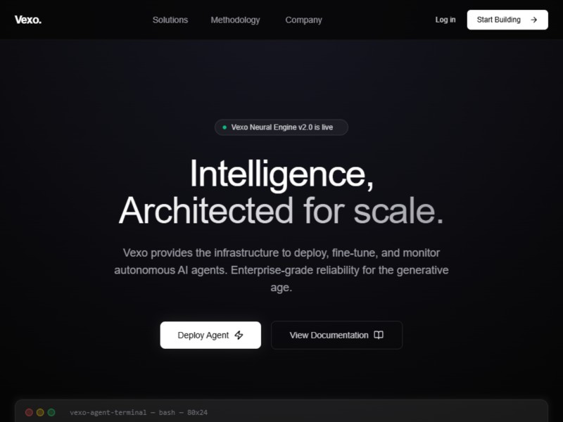 Preview for AI Agent Platform Landing Page Template