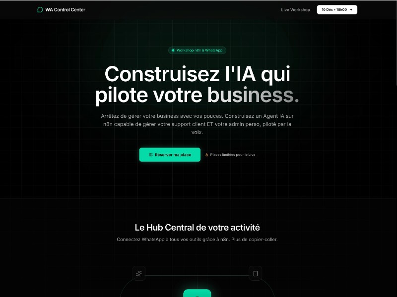 Preview for WA Control Center Workshop Landing Page Template
