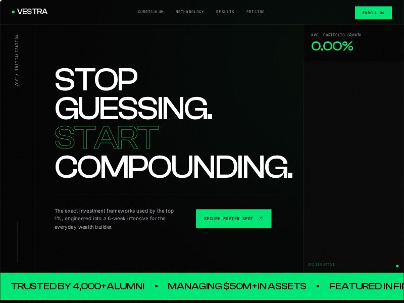 Preview for Wealth Education Landing Page Template