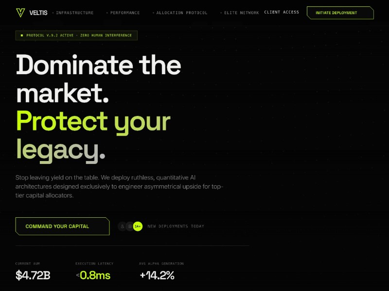 Preview for Wealth Management Landing Page Template