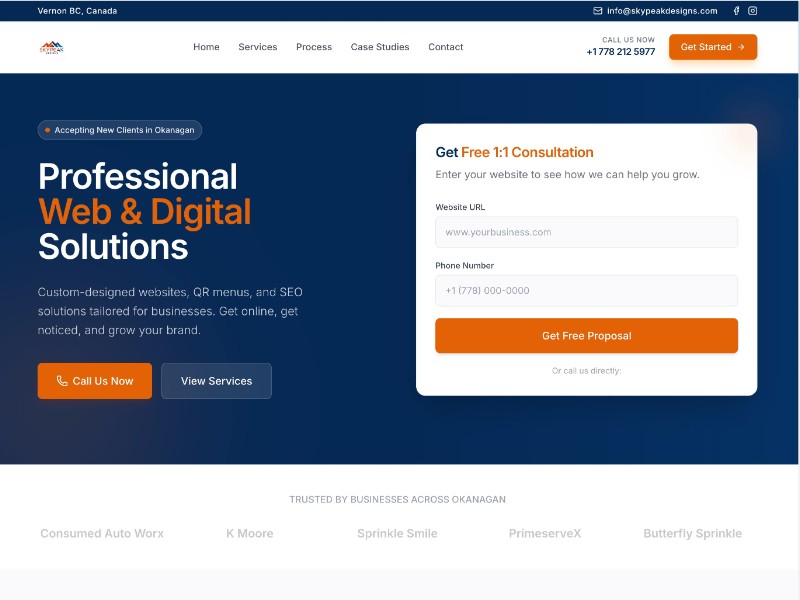 Preview for Web & Digital Agency Landing Page Template