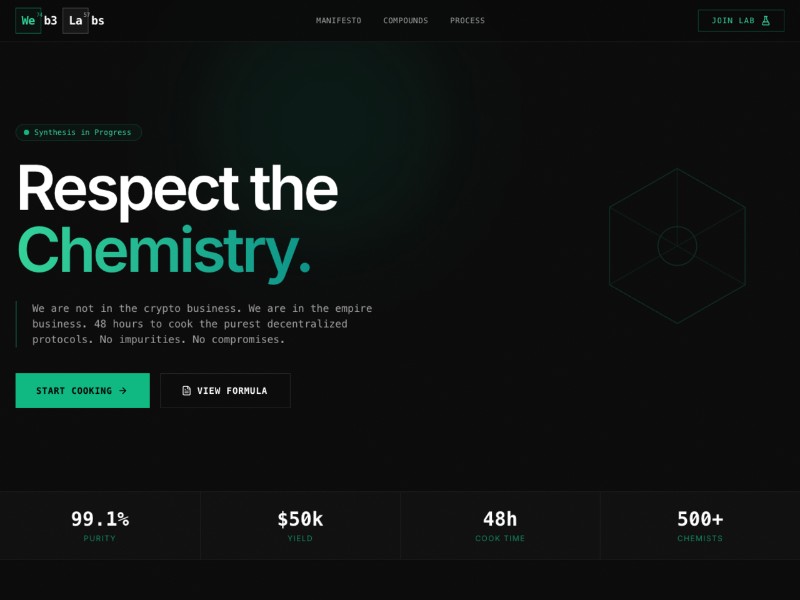 Preview for Web3 Hackathon Landing Page Template