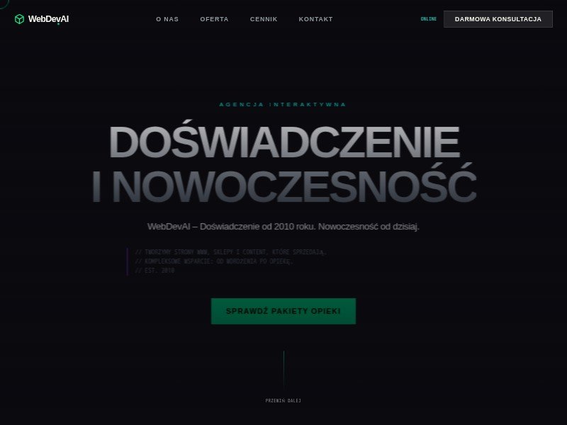 Preview for WebDevAI Tworzymy Strony WWW, Sklepy Internetowe, Content