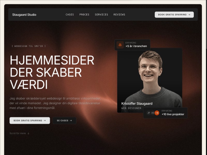 Preview for Web Designer Portfolio Landing Page Template