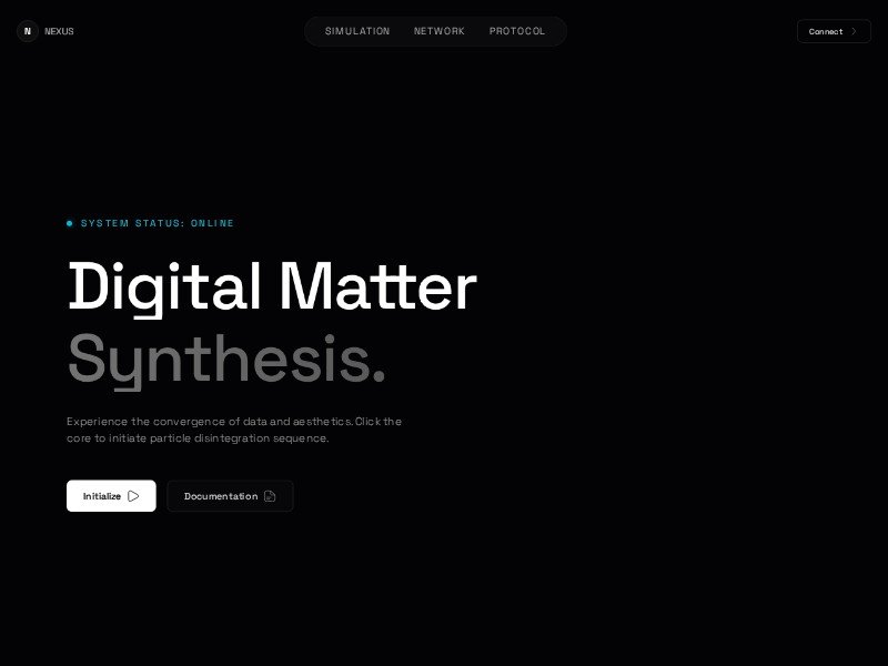 Preview for Futuristic 3D Hero Landing Page Template