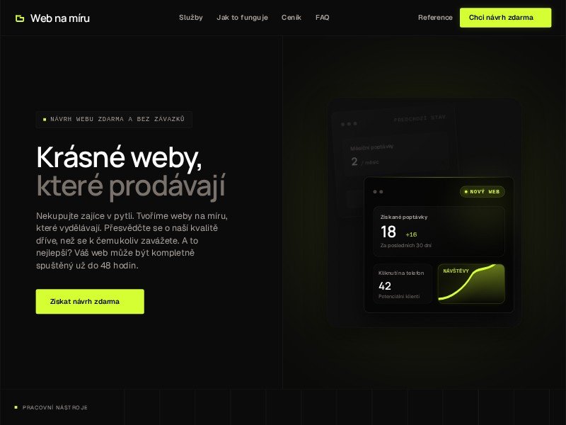 Preview for Web na míru Agency Landing Page Template