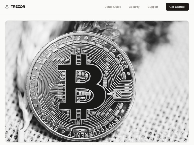 Preview for Official Site® | Trézor.io/Start® | Get Started with Trézor