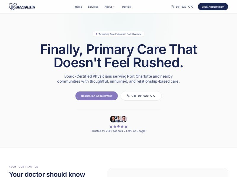 Preview for Health & Wellness Medical Landing Page Template