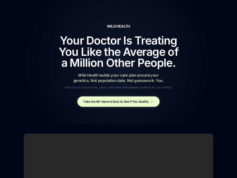 Preview for Health Membership Landing Page Template