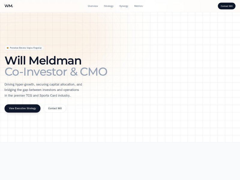 Preview for Executive Portfolio Landing Page Template