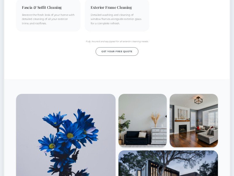 Preview for Window Cleaning Services Landing Page Template