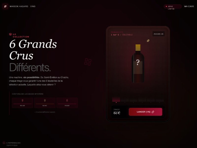 Preview for Wine Mystery Box Landing Page Template